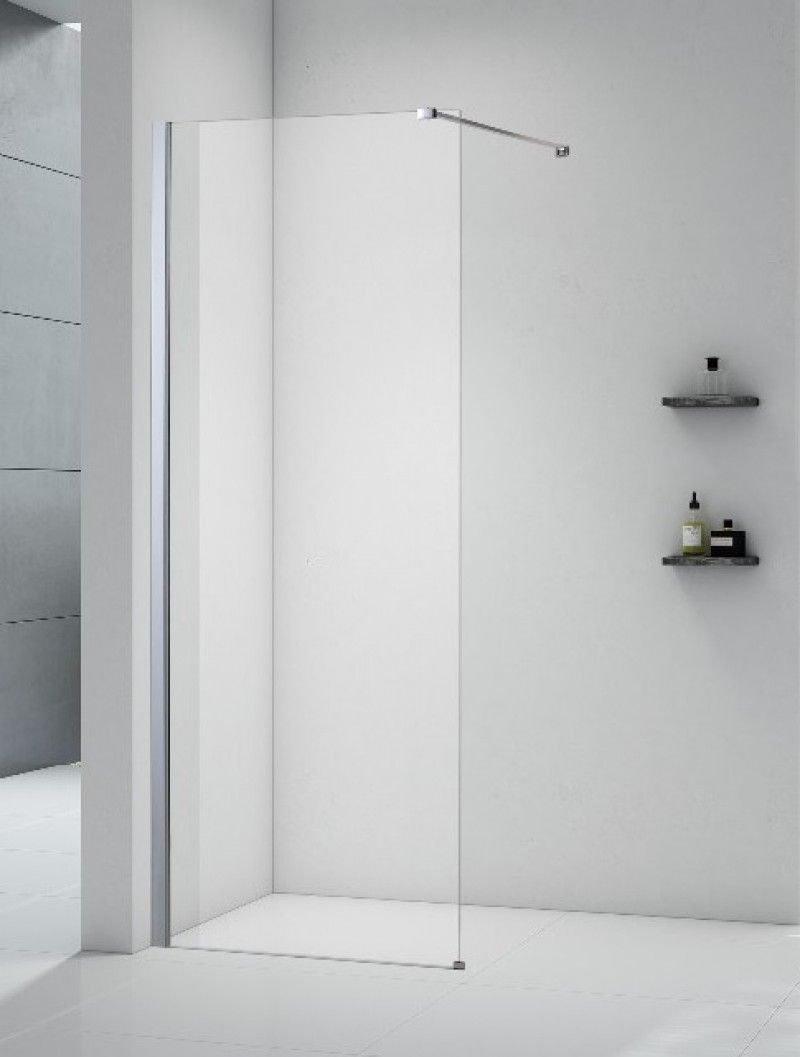 Шторка для ванны AliAs 1500х550мм. стекло прозрачное, фурнитура хром.