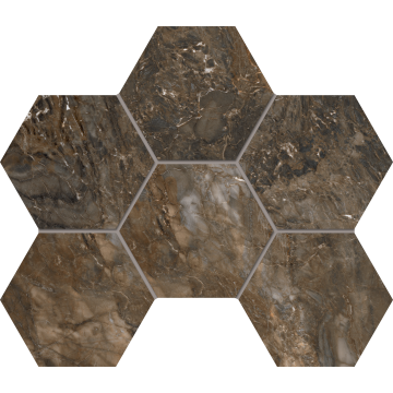 Мозаика BR04 Hexagon 25x28,5 полир.