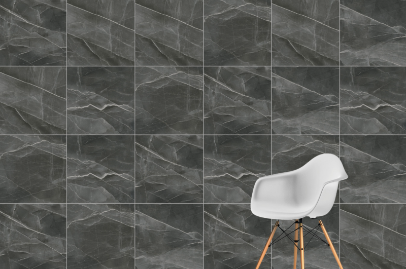 Плитка CityMarble Калакатта Блэк Лаппато R9 Ректификат 60X60