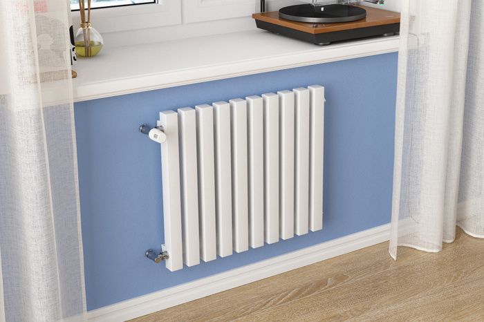 Труб. радиатор с квадрат.проф. 30*30 GUARDO RETTA 3P 600мм выс, 530 мм шир, 11 сек. БП