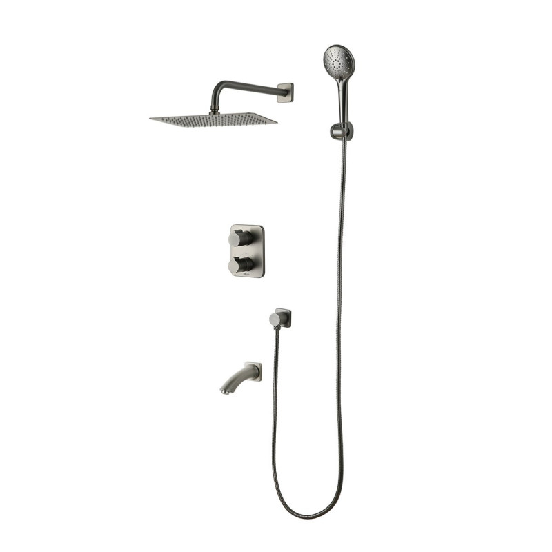 Смеситель Lemark Bronx LM3742GM для ванны и душа