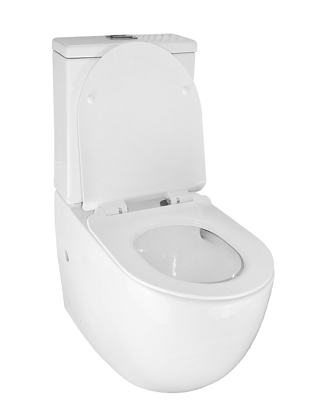 Унитаз-компакт Azario CORSA 630x380x830 напольный, смыв ТОРНАДО, безободк. сид мкрлфт