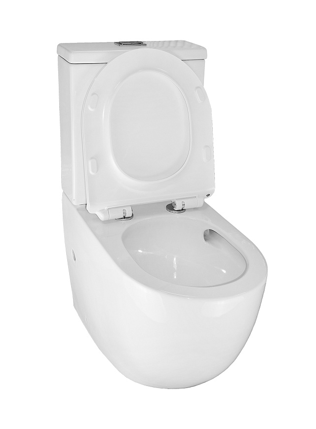 Унитаз-компакт Azario CORSA 630x380x830 напольный, смыв ТОРНАДО, безободк. сид мкрлфт