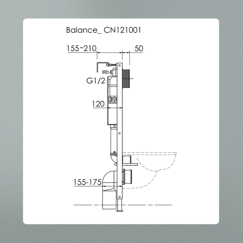 Инсталляция Balance CN121001 Ceramicanova