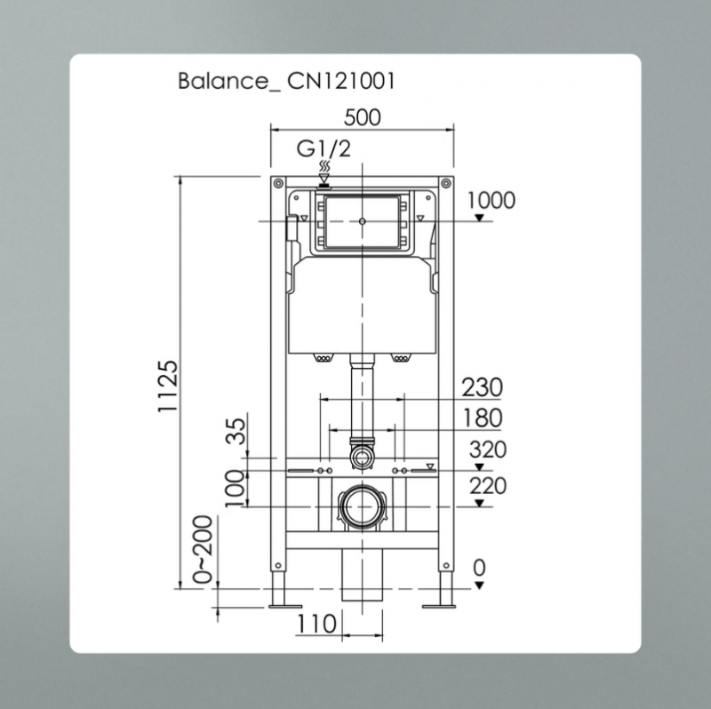 Инсталляция Balance CN121001 Ceramicanova