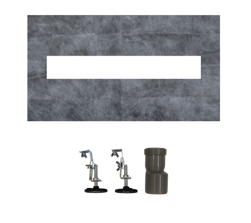 Водоотводящий металлический желоб AZARIO 360° 700 мм D40(50) под плитку