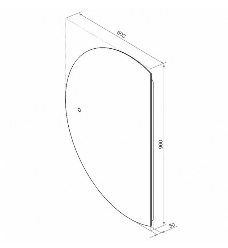 Зеркало Jill Led 600х900 ЗЛП3564