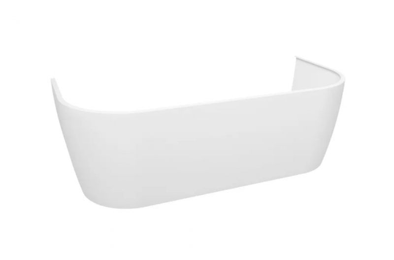 Акриловая ванна Lavinia Boho Art 170x75 см, пристенная, белая, овальная, на ножках