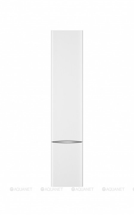 M80CHL0356WG Like, шкаф-колонна, подвесной, левый, 35 см, двери, белый, глянец