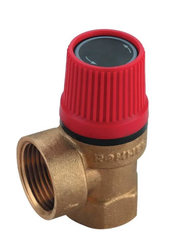Клапан предохранительный для отопления ROMMER 3 бар, 3/4x1 дюйма
