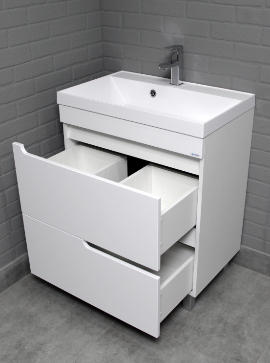 Тумба под ум. Bazis 70 Веста с двумя ящ. В2 Айсберг DV5907T