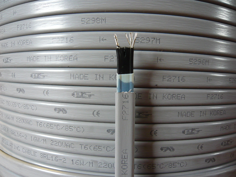 Греющий кабель саморегулирующий SAMREG16SRL-2 (16 Вт/м) (Наружняя)