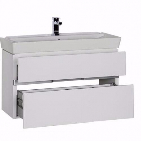 Тумбы под раковину AQUANET Виго 100 белая