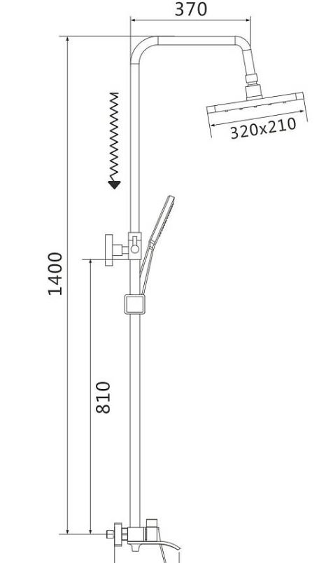 Душевая система, оружейная сталь S4136T SHEVANIK