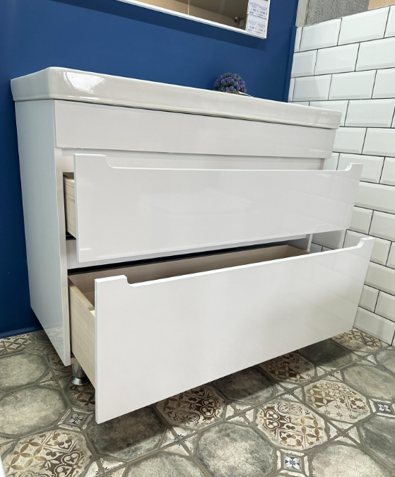 Тумба для умывальника напольная СОЛО 65 2 ящика (под умыв. Оскар)