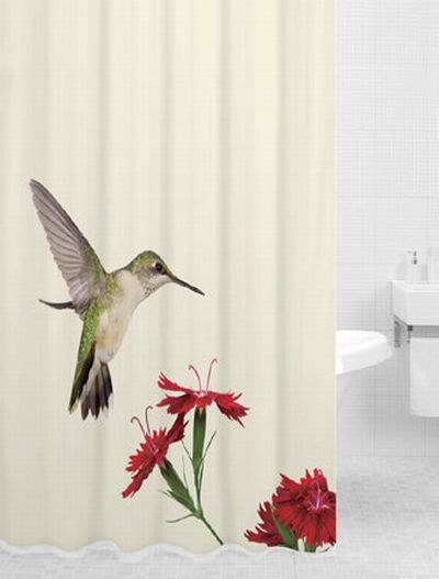 Штора для ванн BATH print HUMMINGBIRD (Колибри) 180х200 DSP3022 (73)