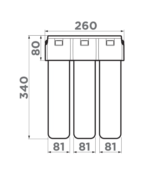 Фильтр 3х ступенчатый PURE DROP 1.0 4998001 OMOIKIRI