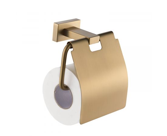 Держатель для туалетной бумаги, золотой сатин SHEVANIK SG5605G