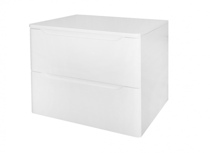 Тумба Azario LOTOS 60/2 600х460х500 подвесная, без раковины, белый глянцевый (CS00084142)