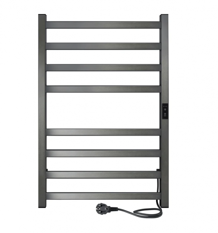 Полотенцесушитель Oktava Slim 3 (electro) 80/50 (таймер, скр.монтаж, унив.подкл.R/L, Graphite Metall