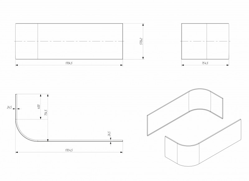 Панель ALISA MG 175 L/R