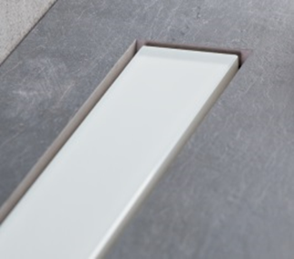 Confluo Frameless Line 550 White Glass