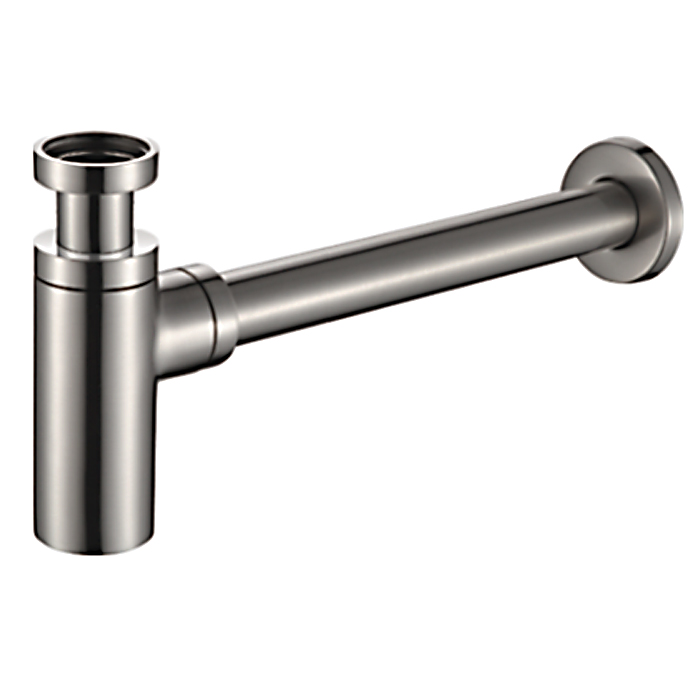 Сифон для раковины Frap F82-9 оружейная сталь