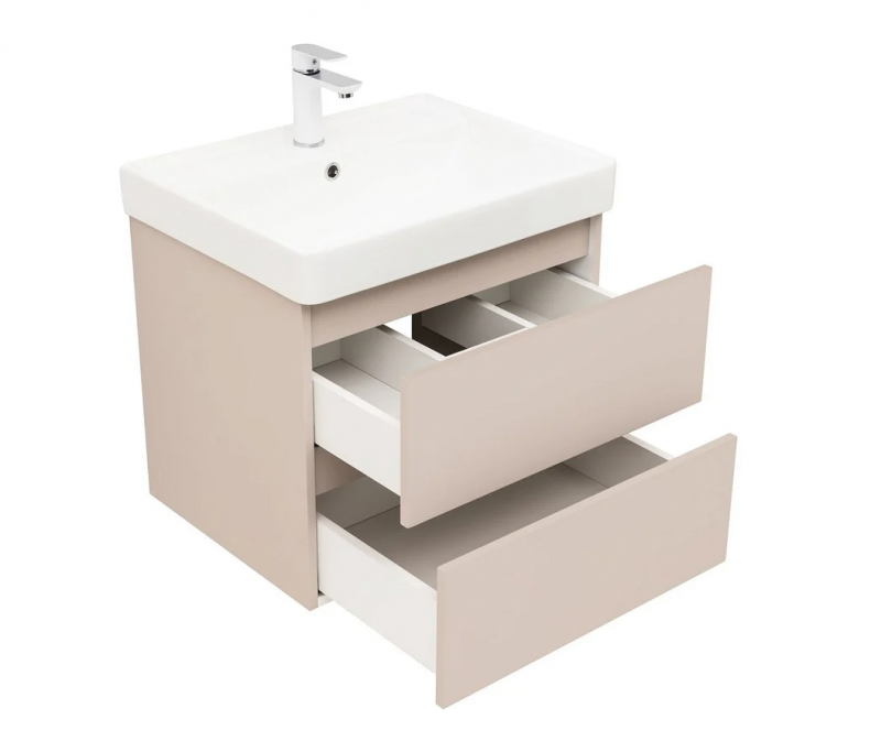 Тумба Вега 60 2 ящ. цв.бежевый