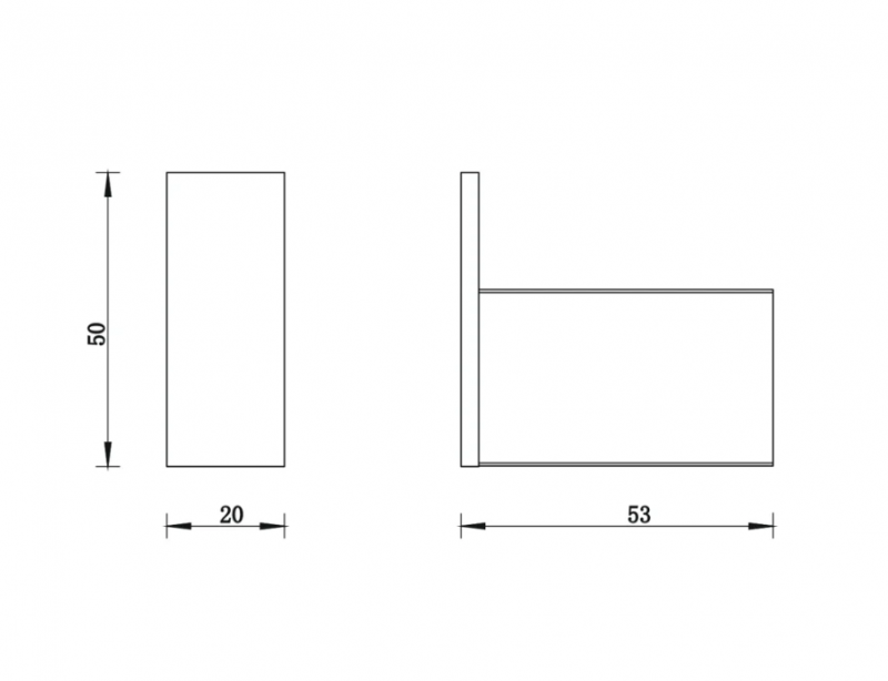 Крючок WHITECROSS Cubo CU2410BL (черный мат)