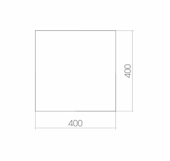 Зеркало MIXLINE квадрат 400*400 (ШВ) б/полки