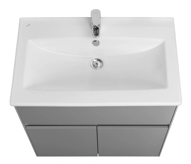 Тумба с раковиной туманный серый 75 см Акватон Форест 1A2783K0FR4D0