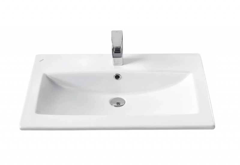 Тумба с раковиной туманный серый 75 см Акватон Форест 1A2783K0FR4D0