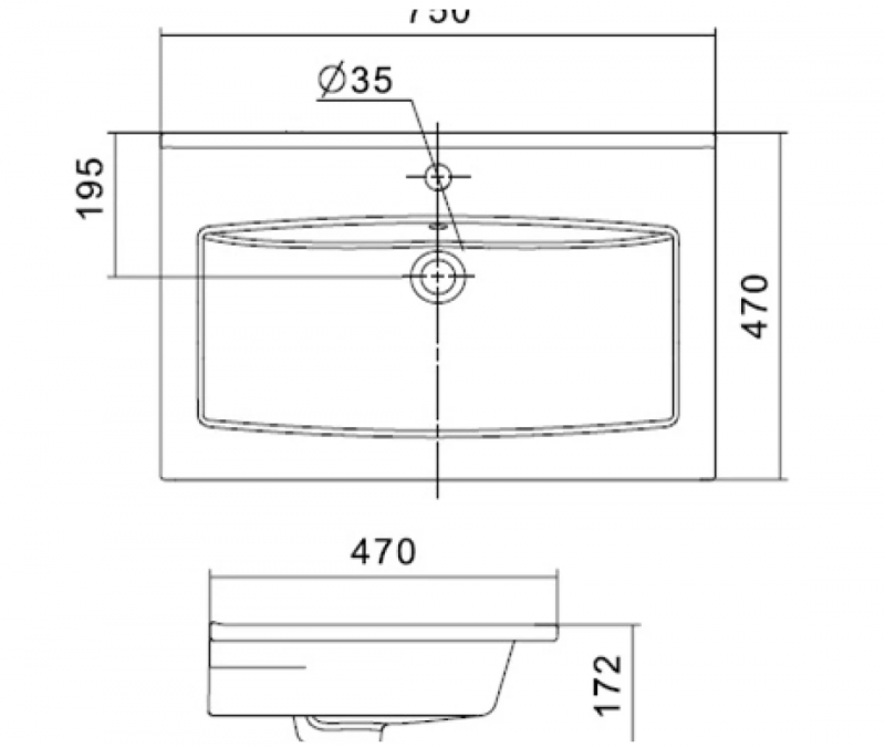 Тумба с раковиной туманный серый 75 см Акватон Форест 1A2783K0FR4D0